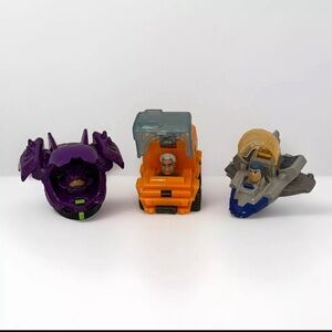 Lot Of 3 Toys McDonald's Disney Zurg Fighter Ship, Buzz Lightyear, Darby Driving
